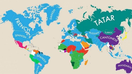 carte des deuxièmes langues
