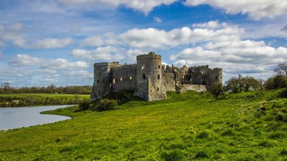 castelo medieval que você poderá ver no seu intercâmbio no país de gales