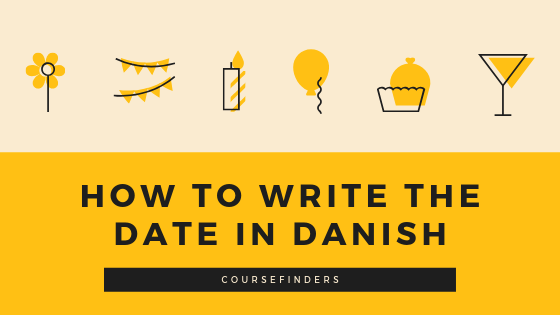 to write the date in Danish